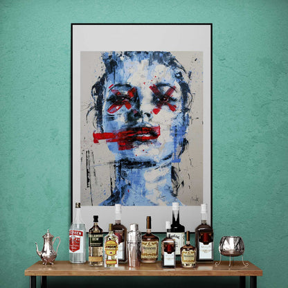 Blue Red Kate, Open Edition Print