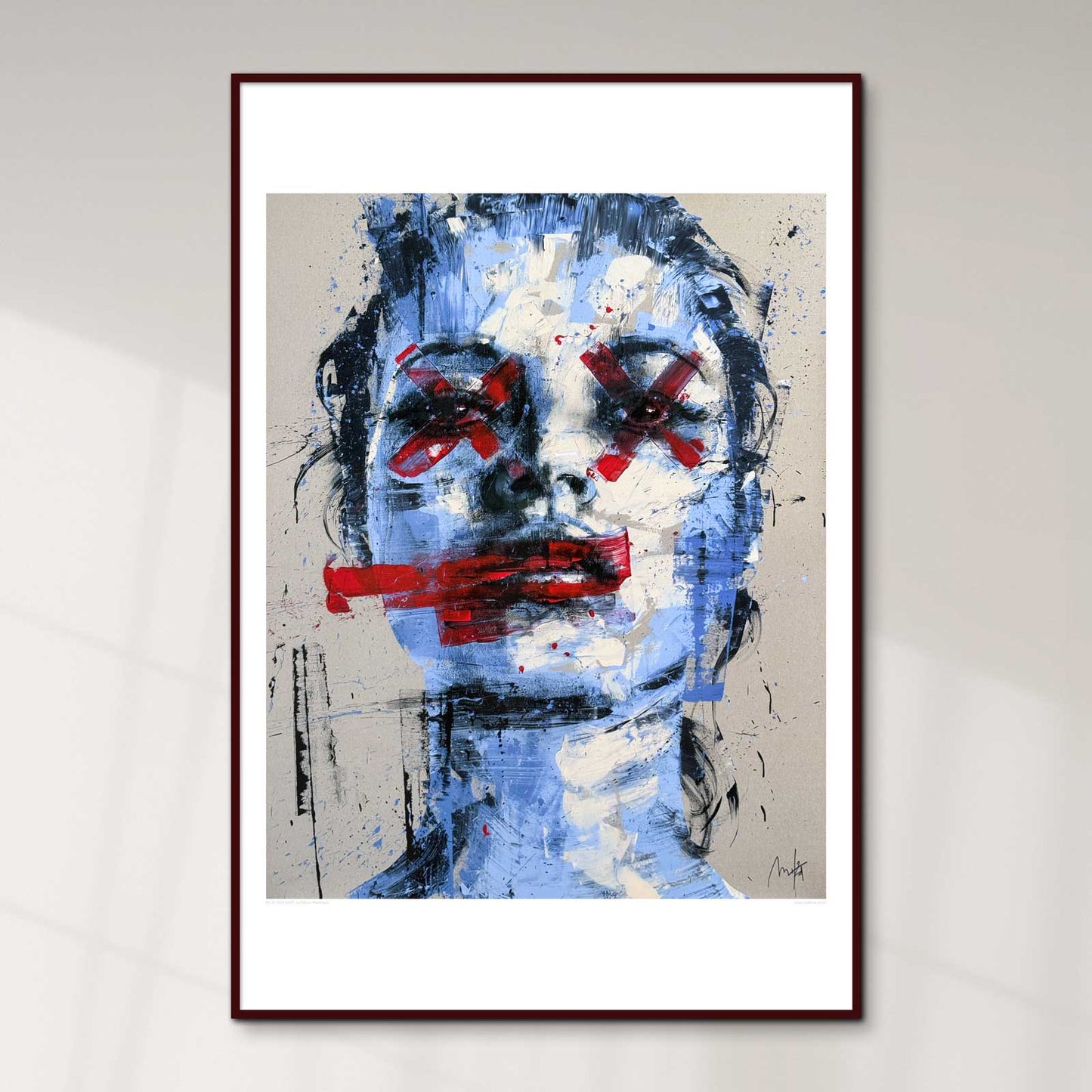 Blue Red Kate, Open Edition Print