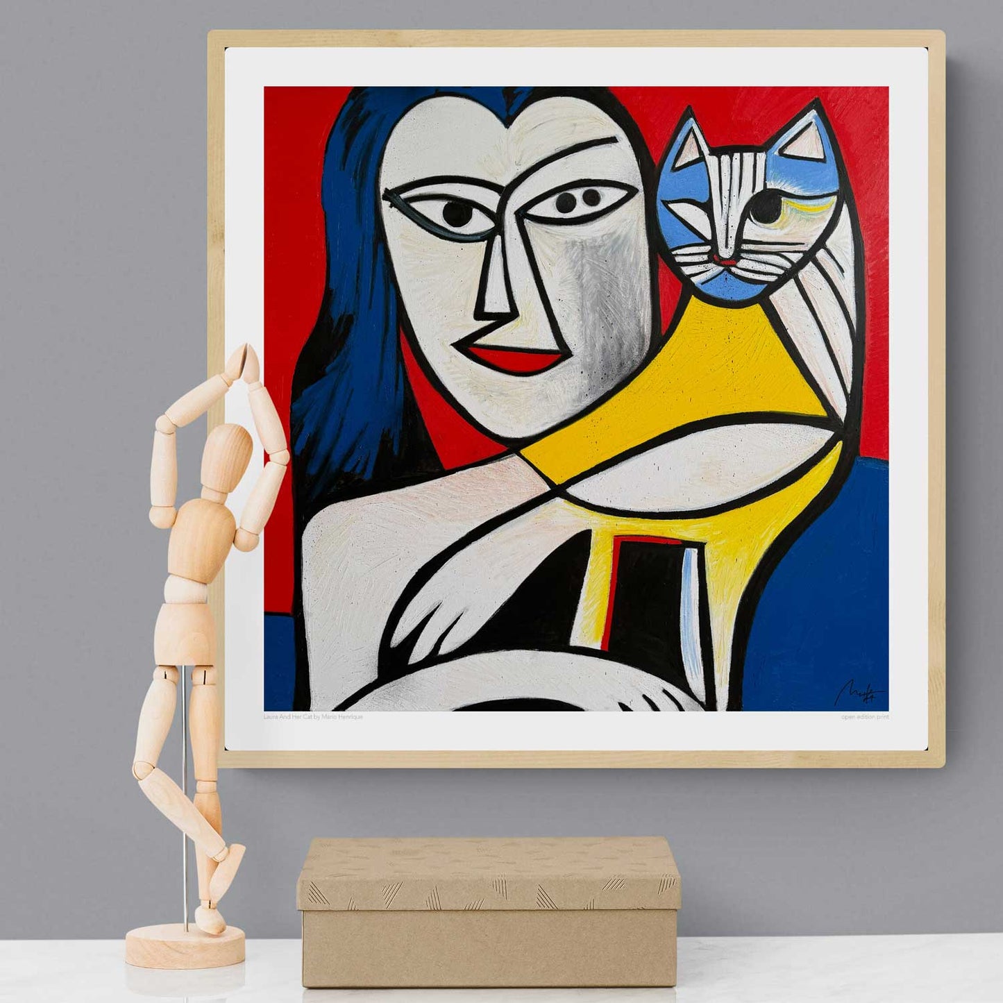 Laura And Her Cat, Open Edition Print