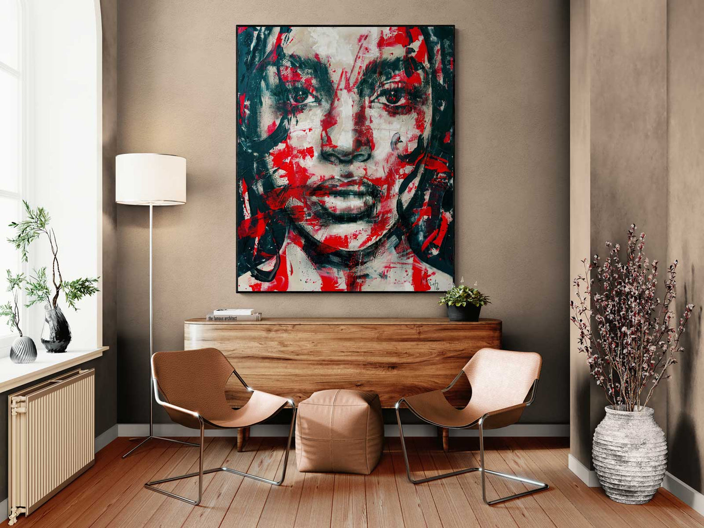 Portrait In Red