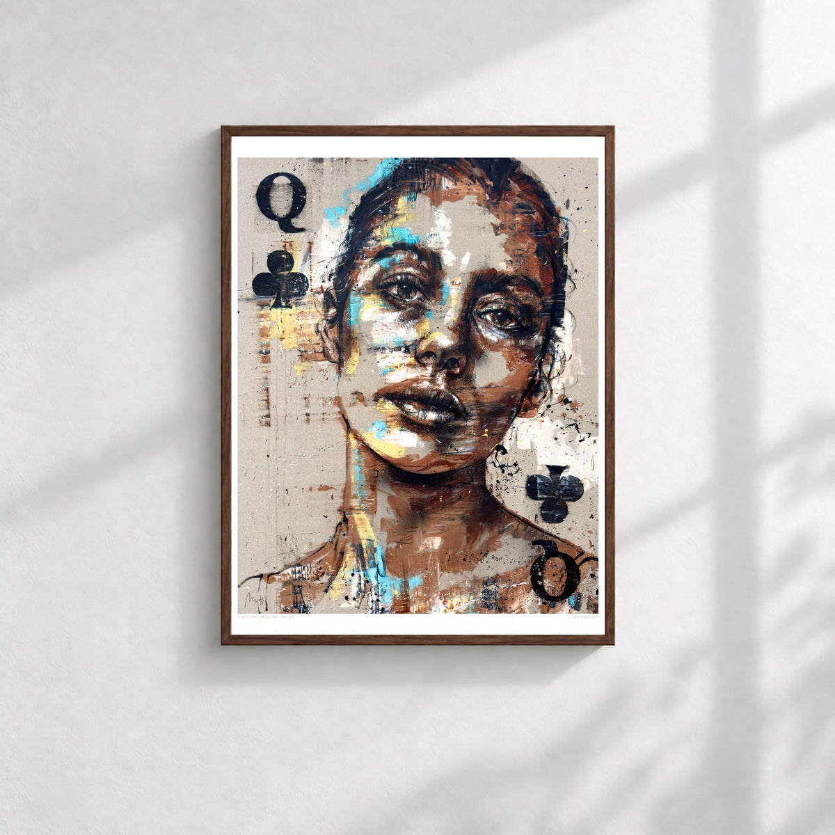 Queen of Clubs, Open Edition Print
