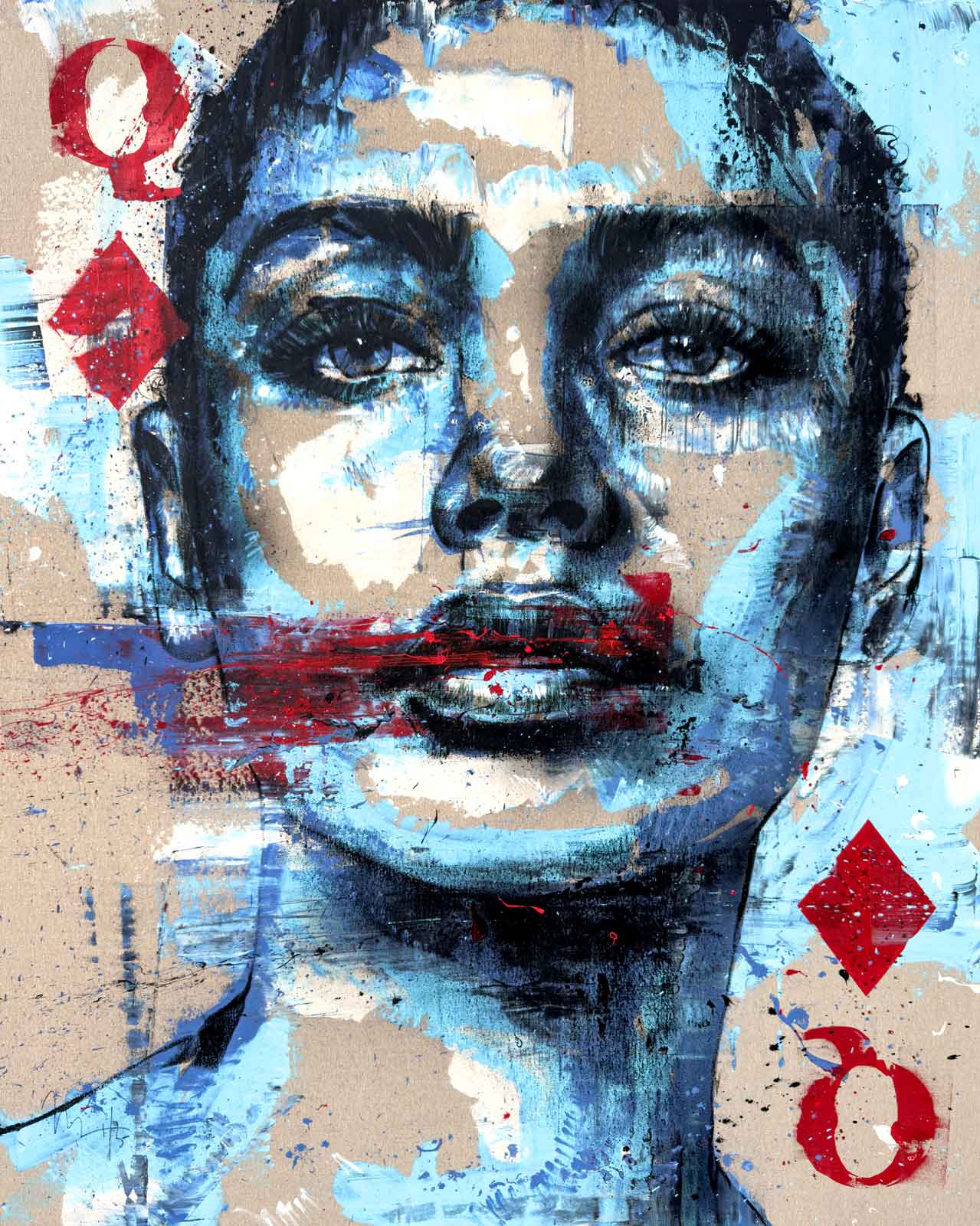 Queen Of Diamonds, Open Edition Print