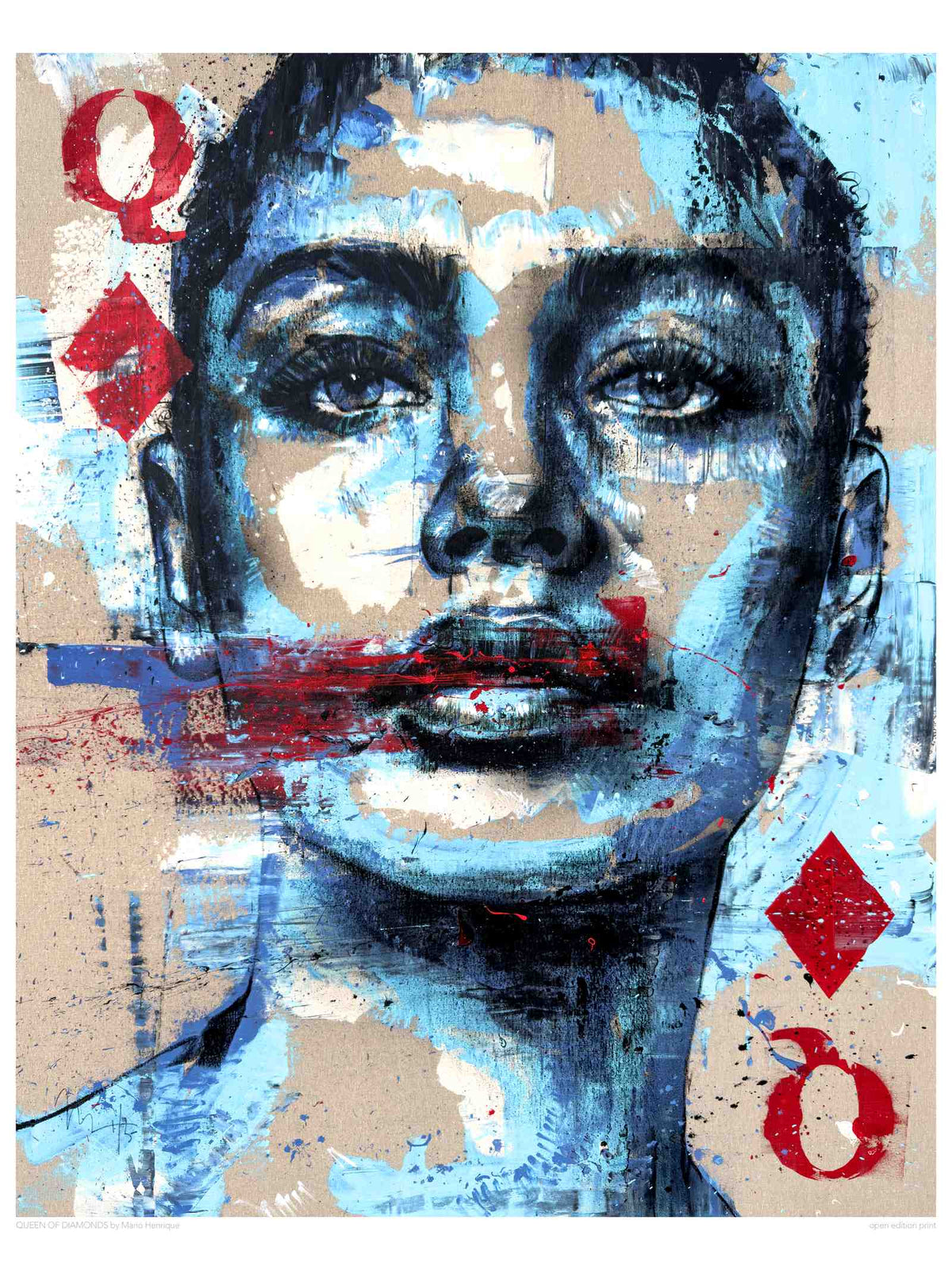 Queen of Diamonds, Open Edition Print
