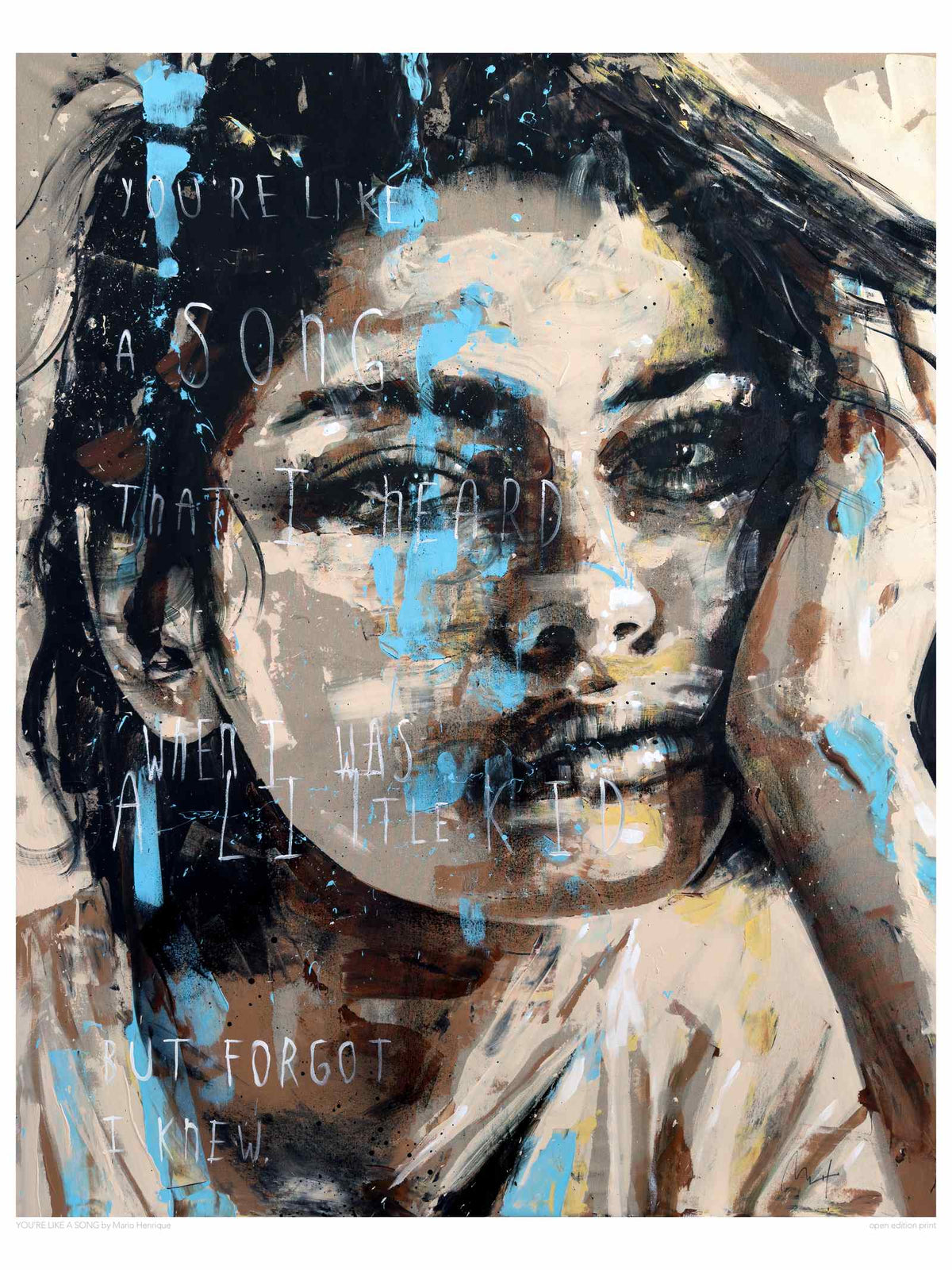 You're Like a Song, Open Edition Print